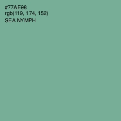 #77AE98 - Sea Nymph Color Image